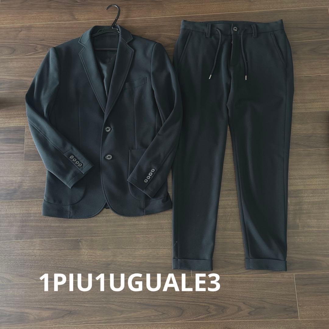 最終値下！超人気品！1PIU1UGUALE3 ブラックセットアップ
