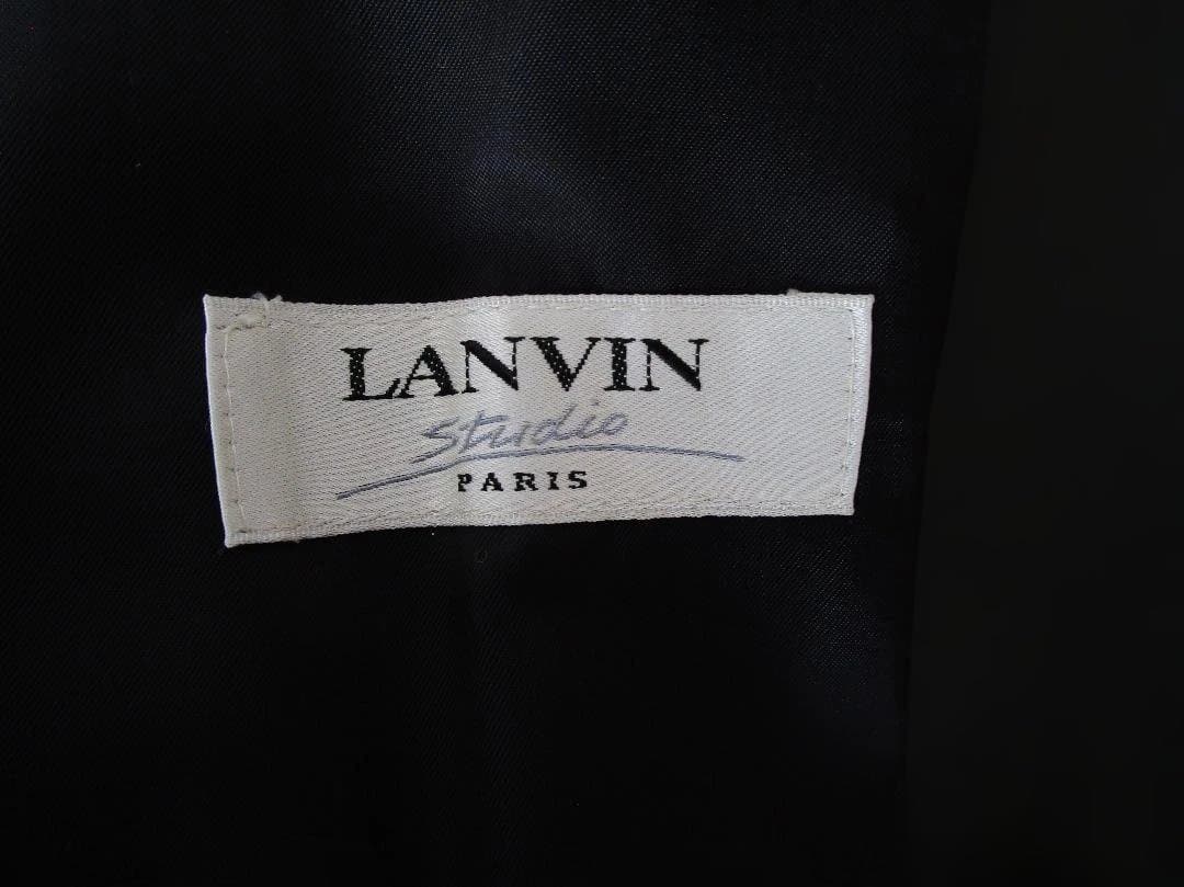 LANVIN　極上シープスキン　ダブルブレスト　レザーコート