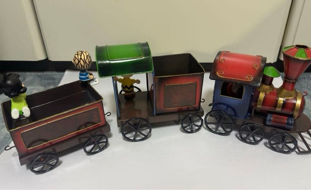 【希少】スヌーピー　フラワートレイン　レトロ　アンティーク　ピーナッツ