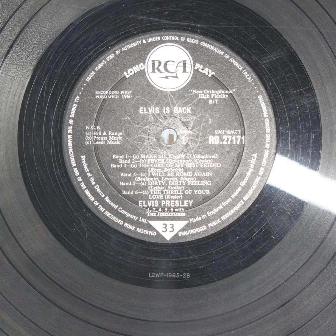 英LP Elvis Presley Elvis Is Back! UK盤Mono