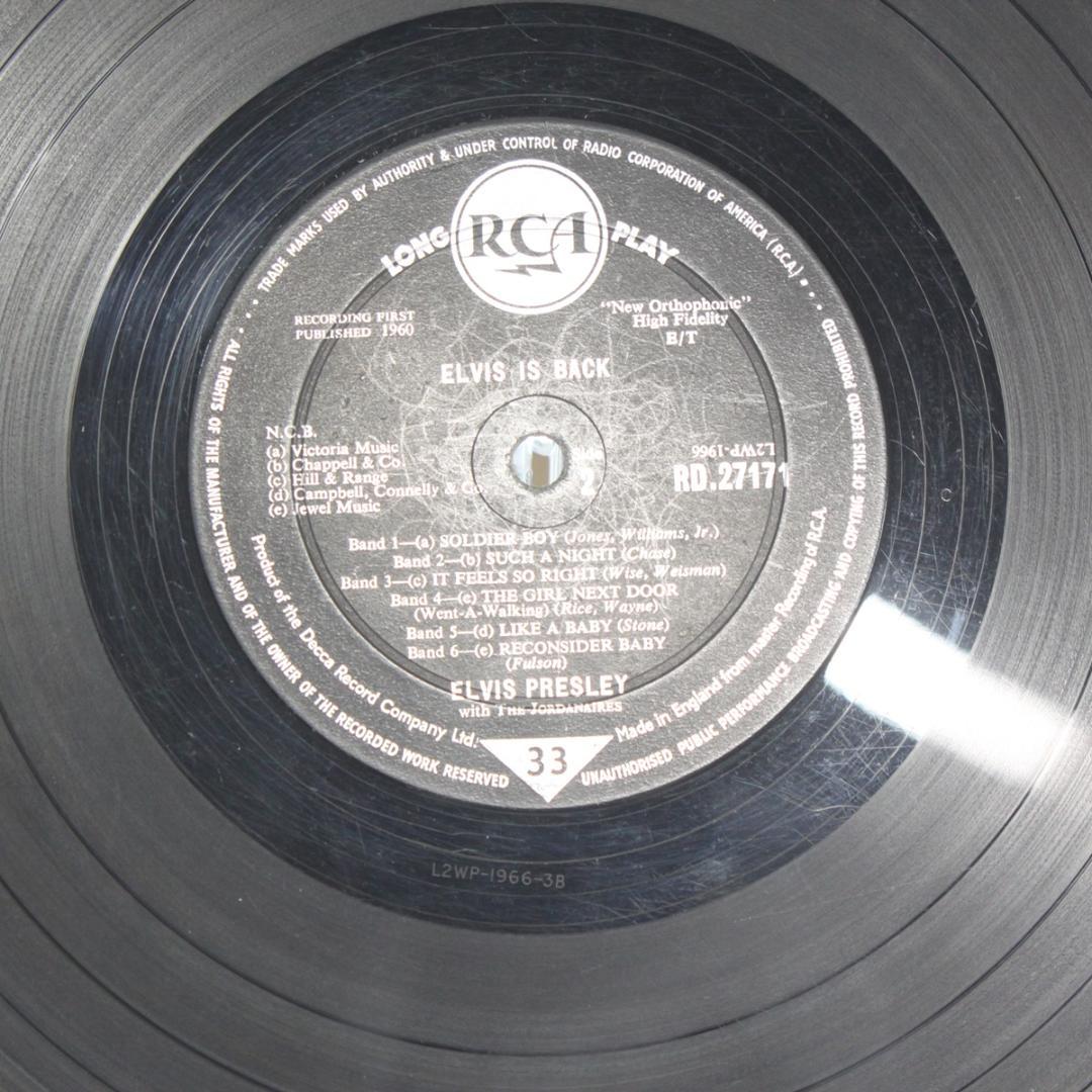 英LP Elvis Presley Elvis Is Back! UK盤Mono