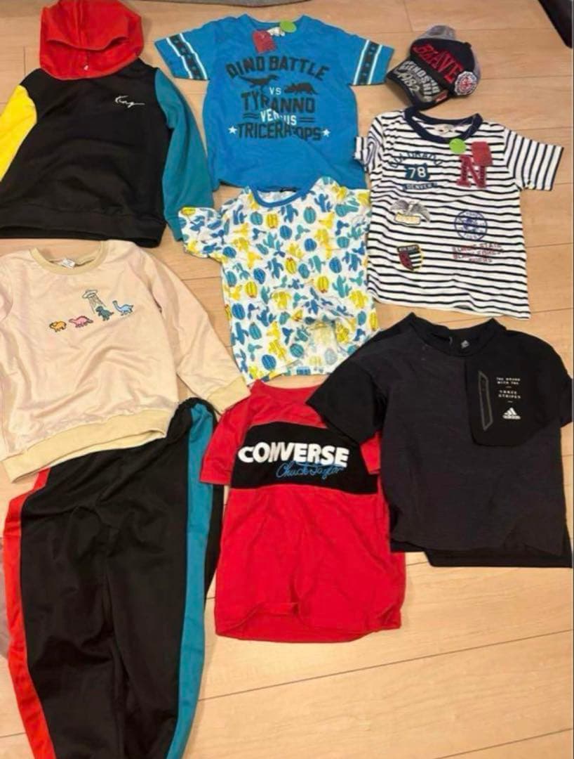 中古&未使用品！男子秋冬服130cm×14点セットまとめ売り