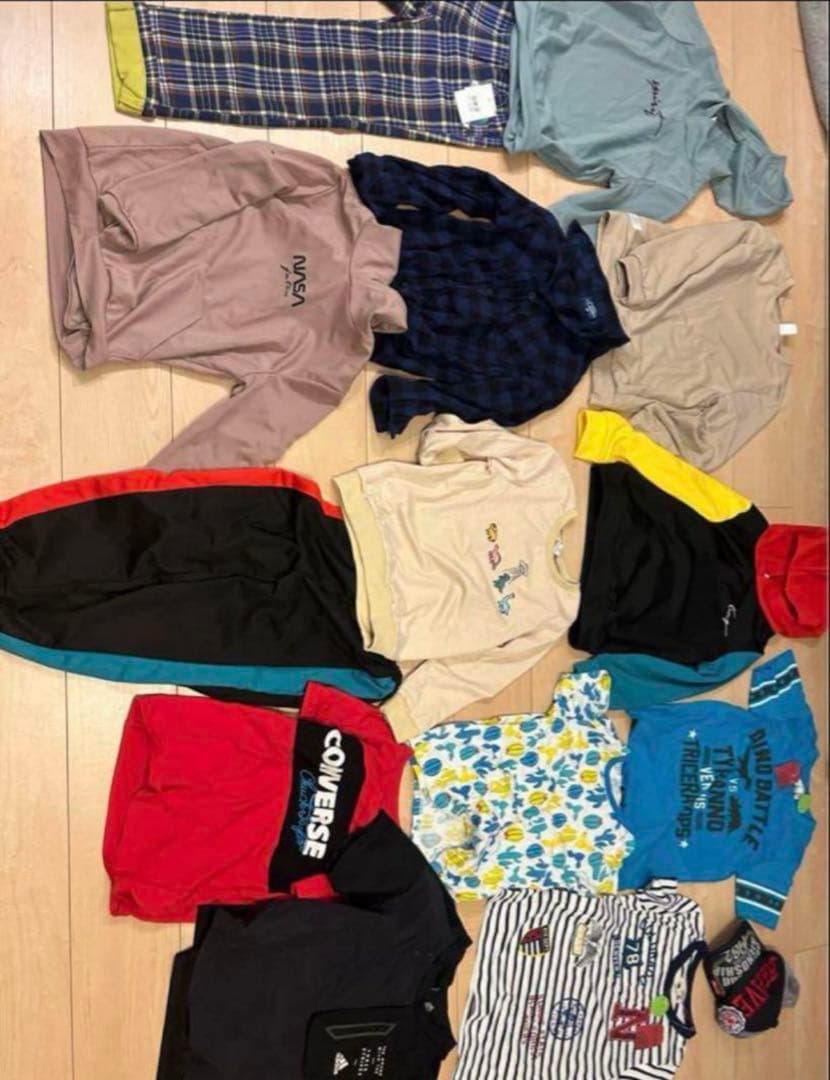 中古&未使用品！男子秋冬服130cm×14点セットまとめ売り