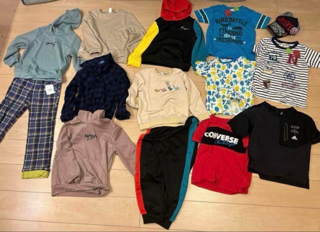 中古&未使用品！男子秋冬服130cm×14点セットまとめ売り