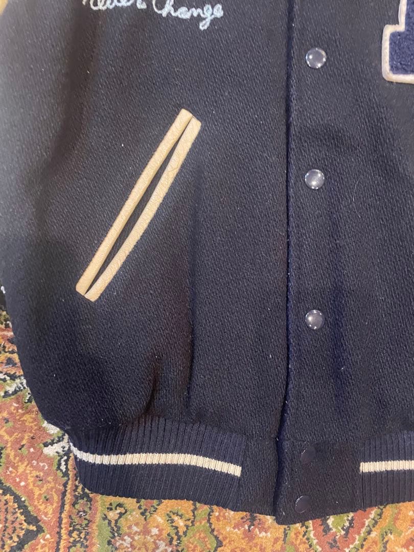 袖革 スタジャン90's High STANDARD 袖 フルデコ　袖レザー