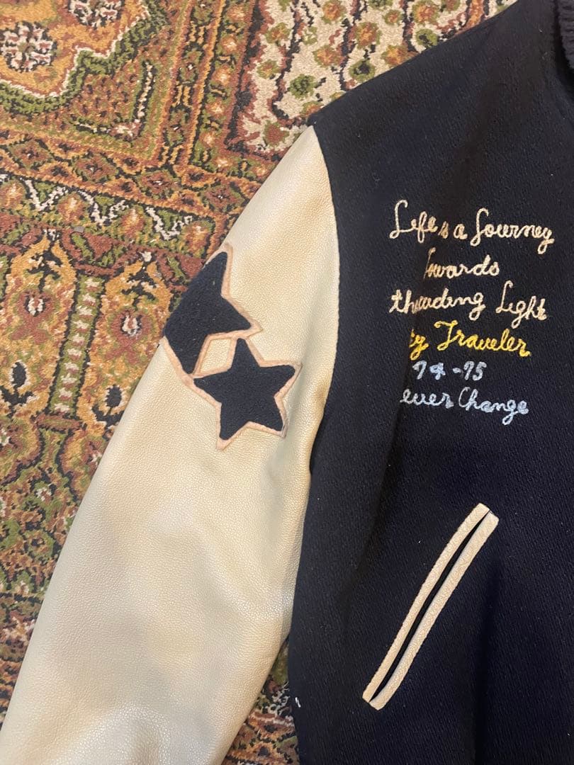 袖革 スタジャン90's High STANDARD 袖 フルデコ　袖レザー