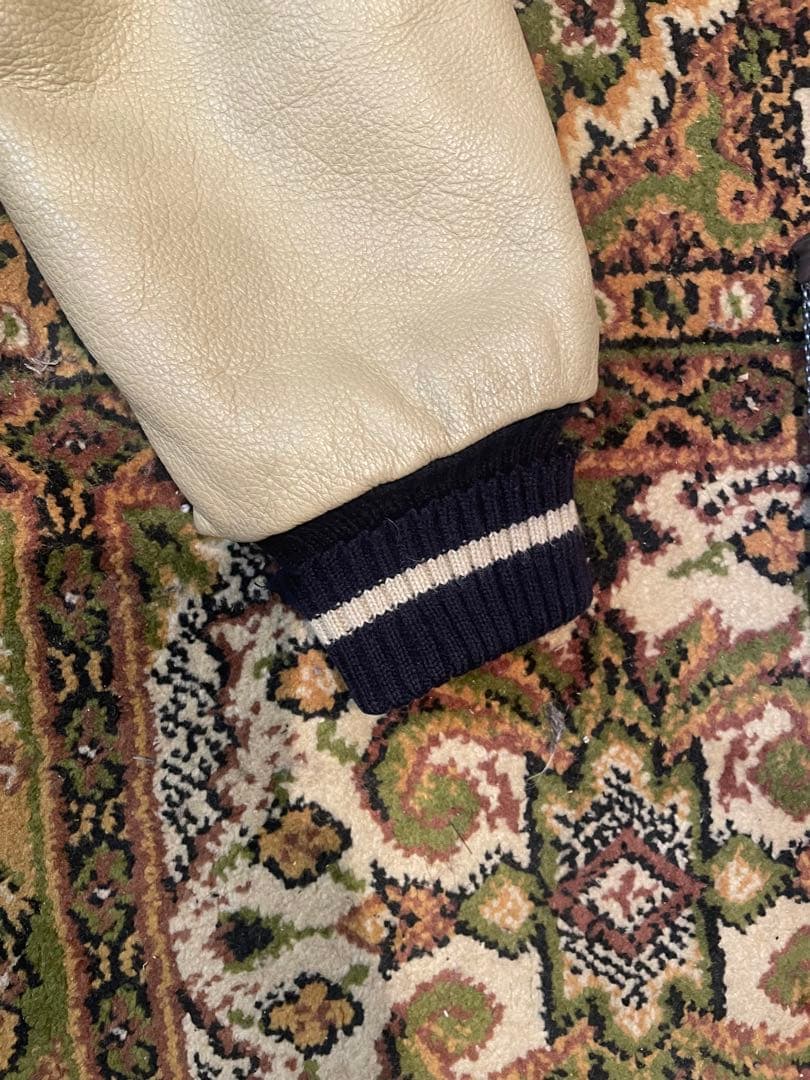 袖革 スタジャン90's High STANDARD 袖 フルデコ　袖レザー