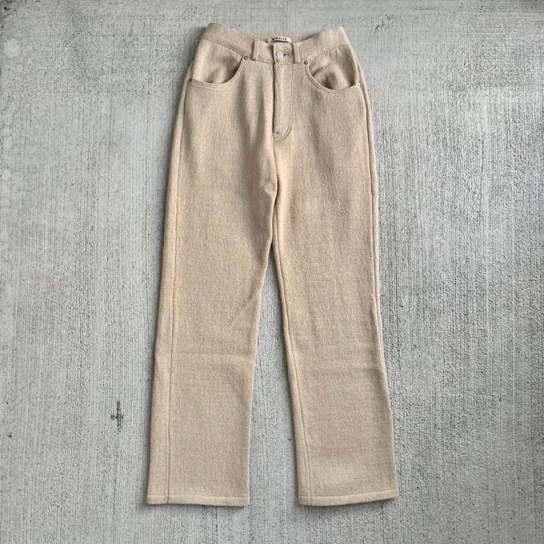 【yocosu 様6日まで取り置き】AURALEE ウールニットパンツ