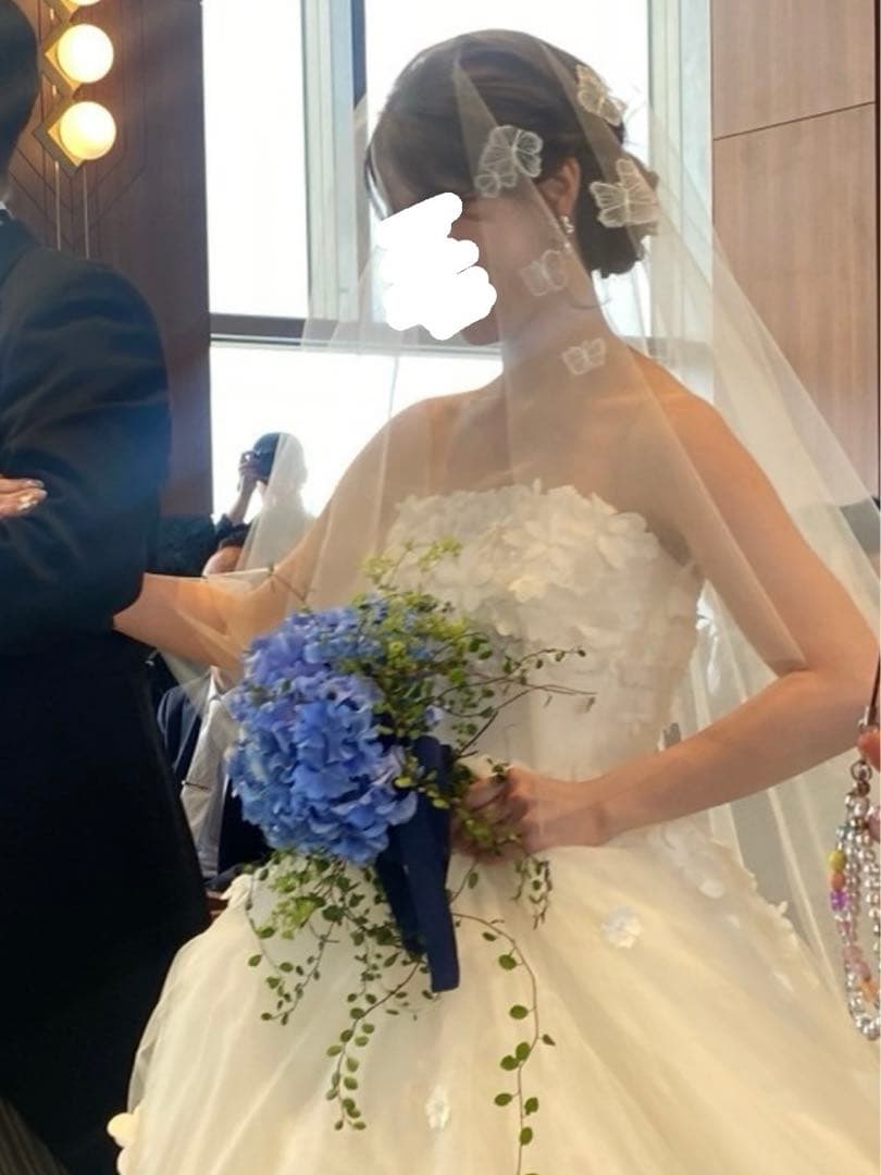 トリートドレッシング　ロングベール　蝶々