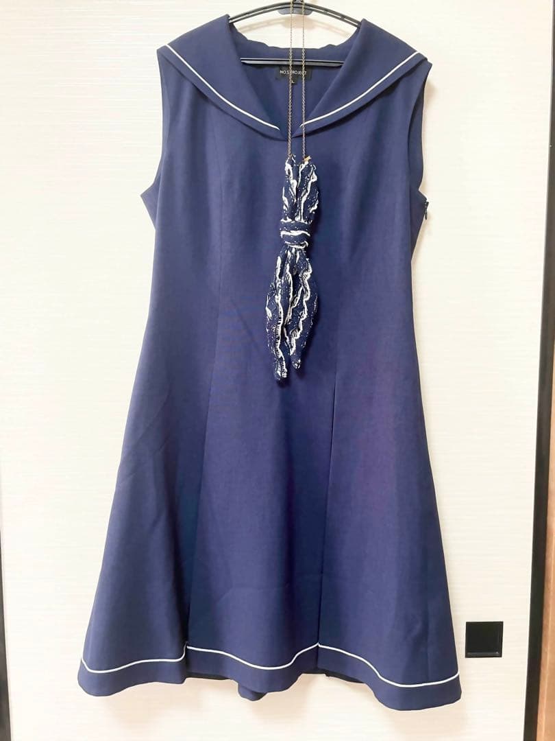 【NO.S PROJECT】 ノスプロジェクト セーラーワンピース ネイビー