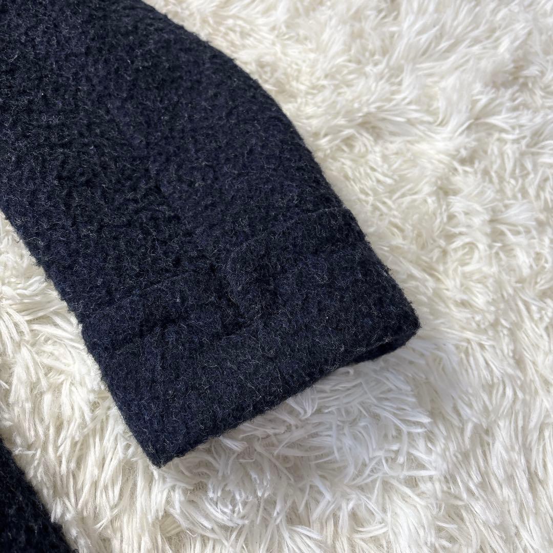 LARDINI ラルディーニ チェスターコート ダブルブレスト ネイビー Ｌ