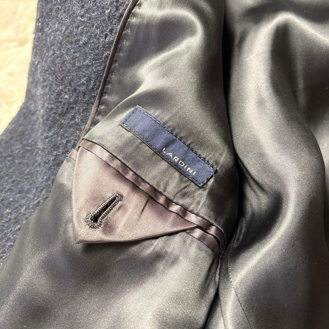 LARDINI ラルディーニ チェスターコート ダブルブレスト ネイビー Ｌ