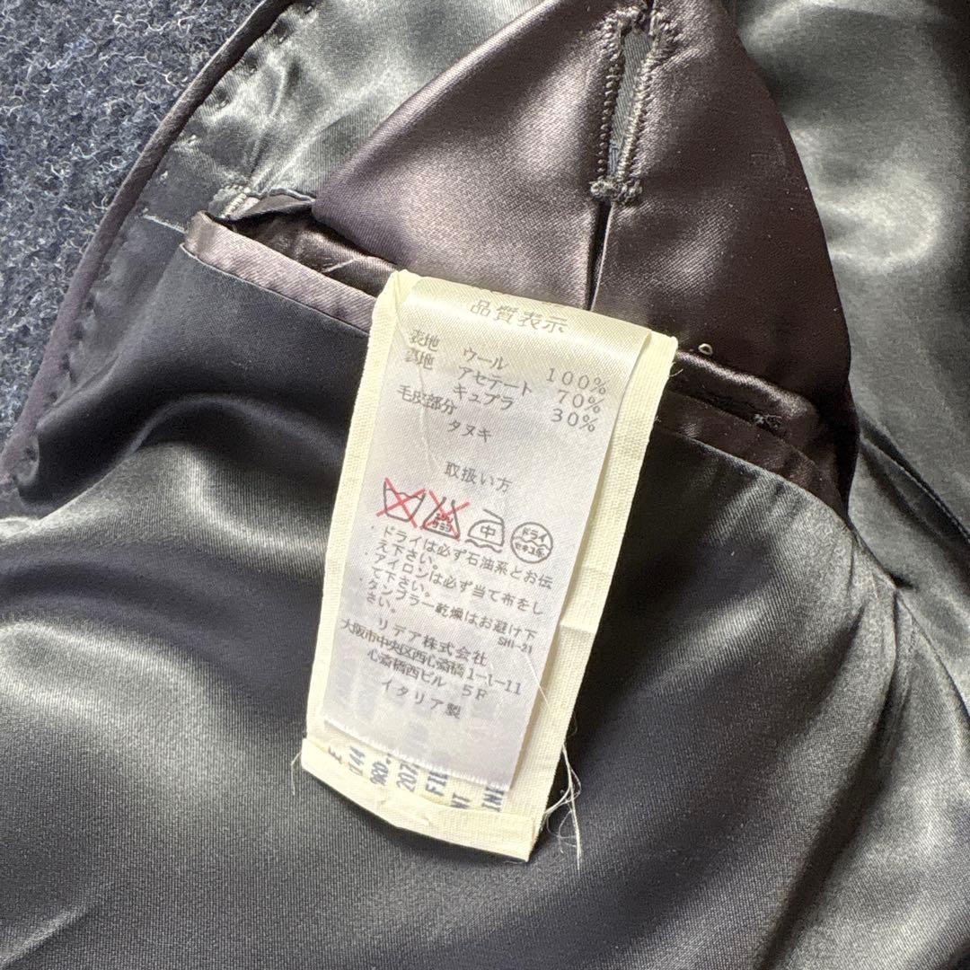 LARDINI ラルディーニ チェスターコート ダブルブレスト ネイビー Ｌ