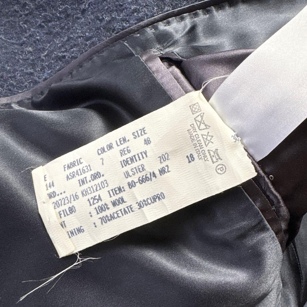 LARDINI ラルディーニ チェスターコート ダブルブレスト ネイビー Ｌ