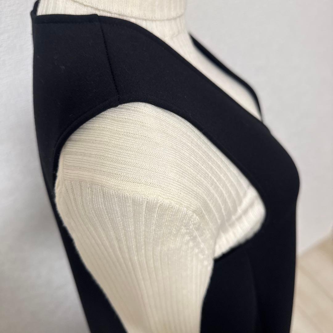 DOUBLE STANDARD CLOTHING Vネックジャンパースカート