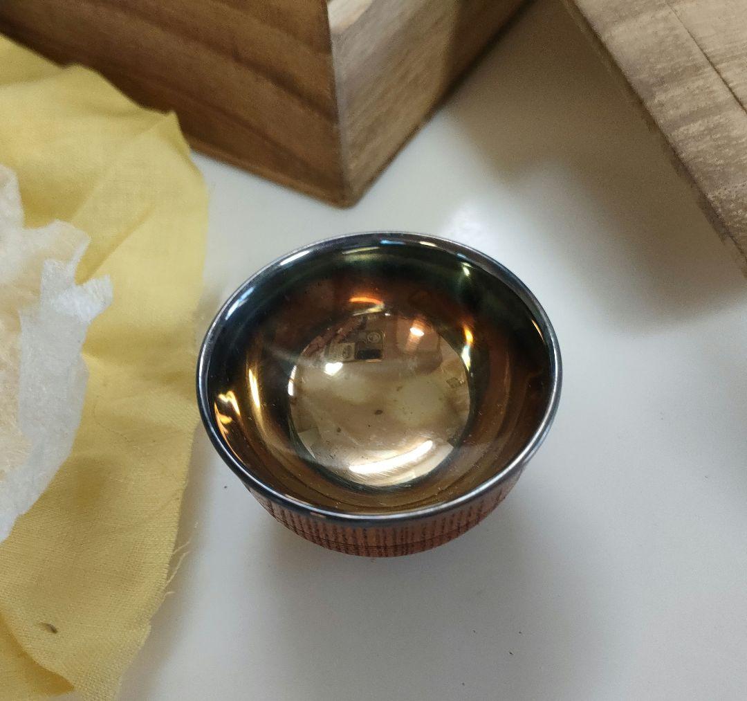 純銀内張　酒盃　5個