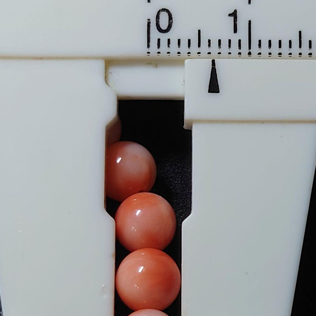 ★(kanilehua！)天然桃珊瑚 6.2ミリ珠 ブレス②(高知近海産)