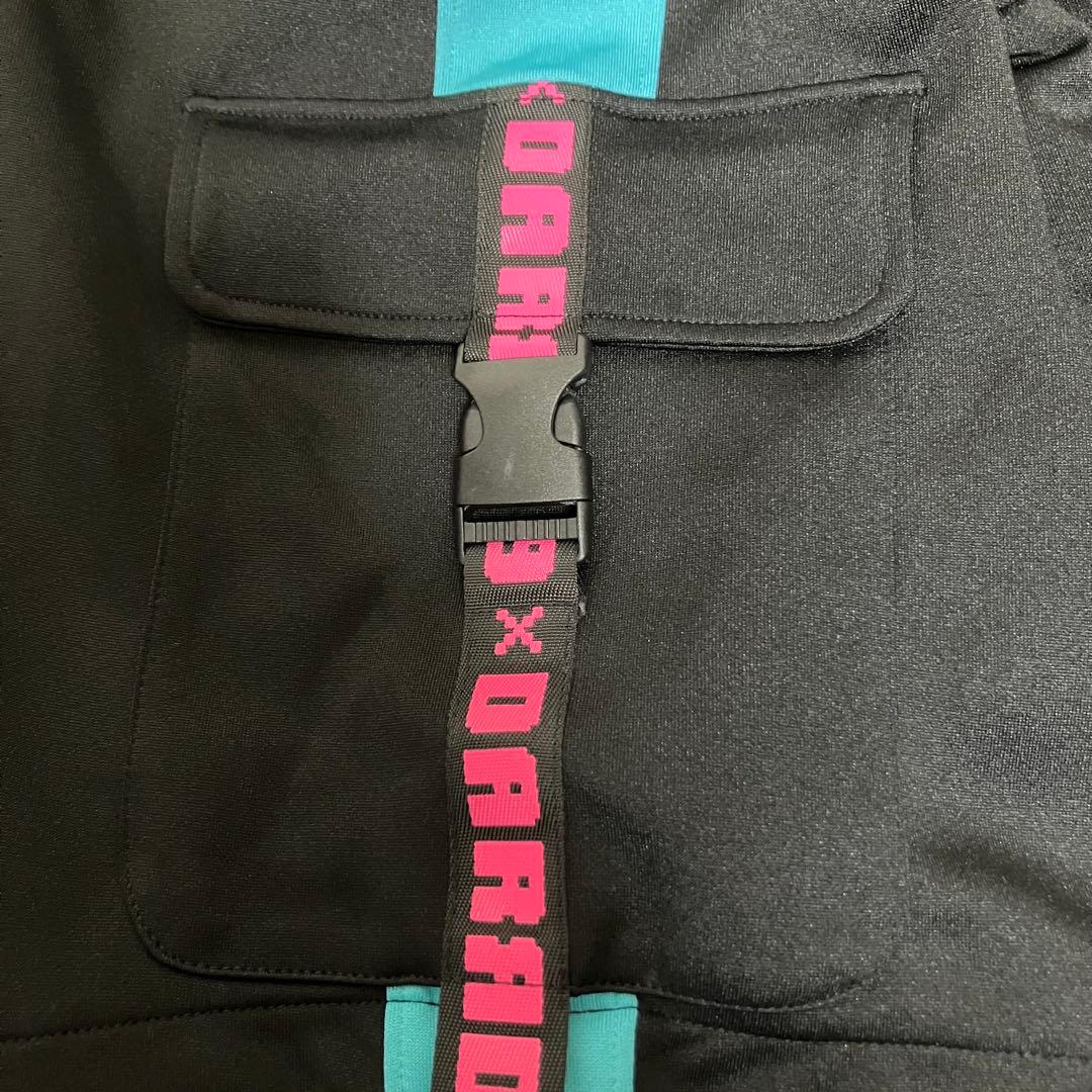 【ほぼ未使用】DARRDY×初音ミク 2wayジャージパンツ ワイドカーゴパンツ