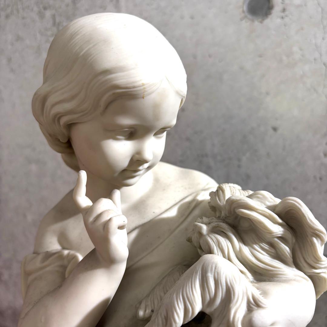 19世紀 アンティーク パリアン像 コープランド Go to sleep