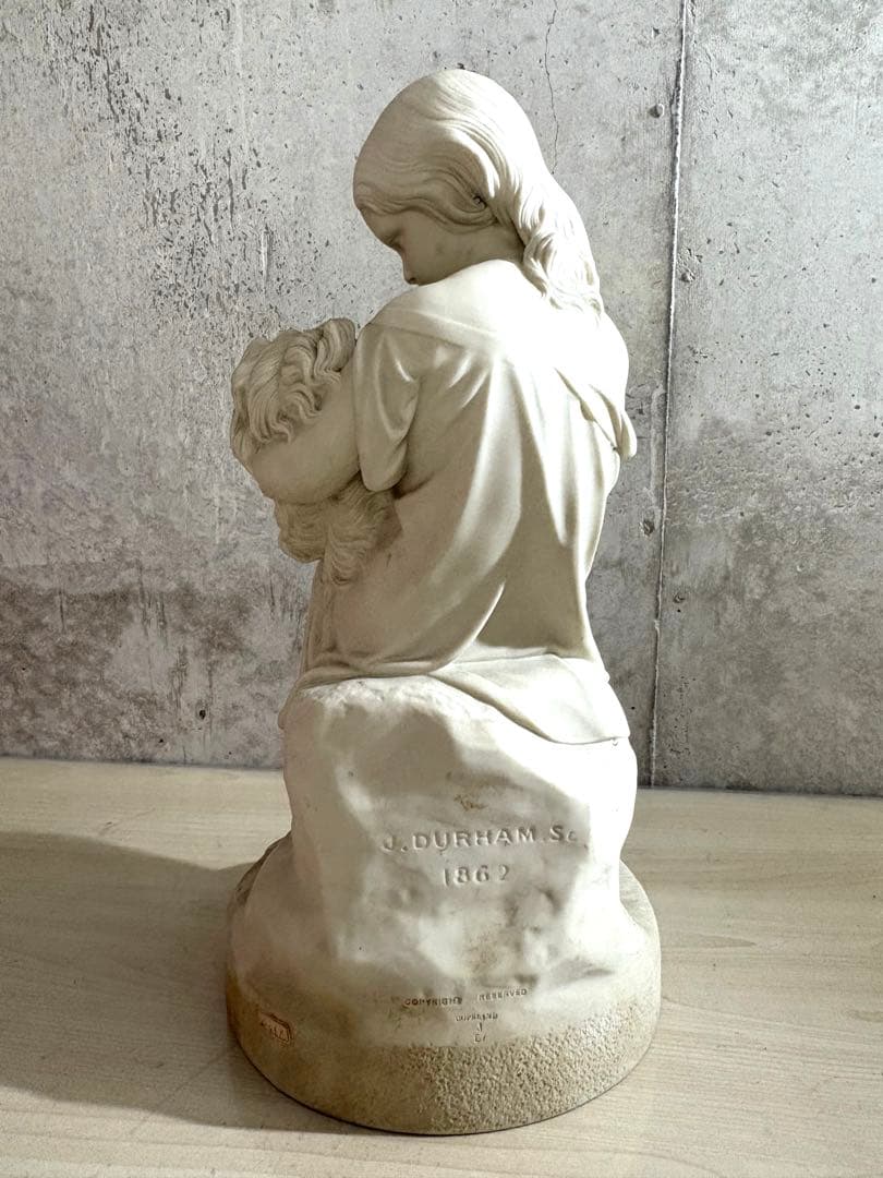 19世紀 アンティーク パリアン像 コープランド Go to sleep