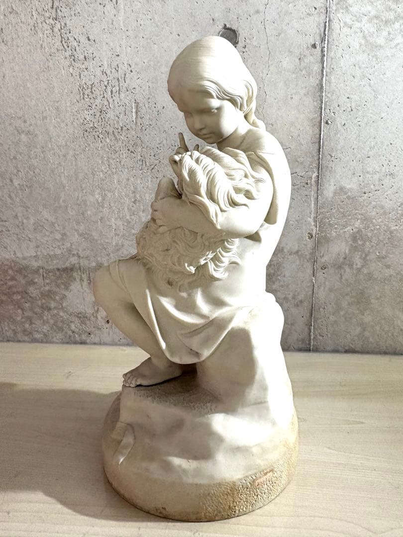 19世紀 アンティーク パリアン像 コープランド Go to sleep