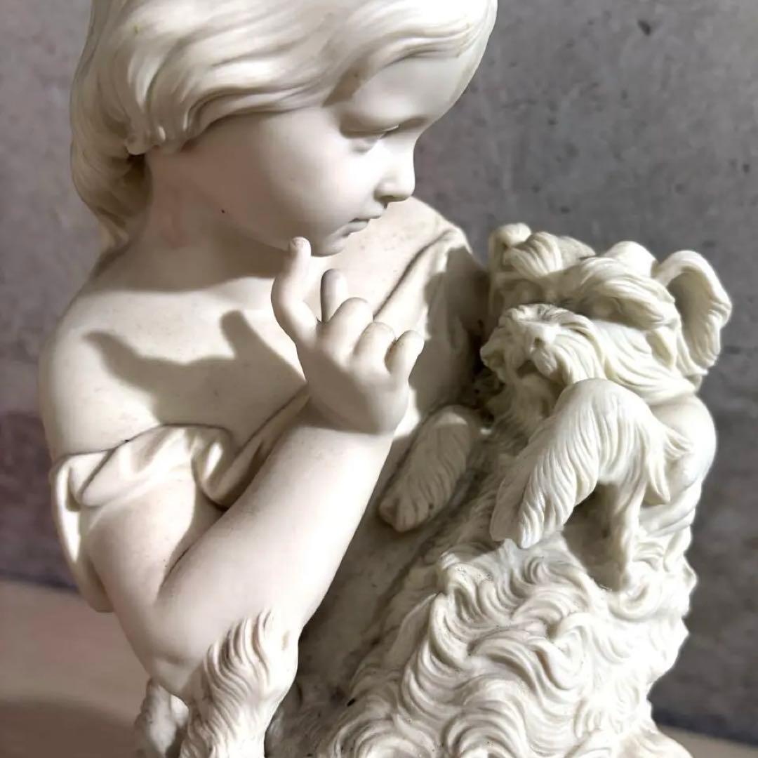 19世紀 アンティーク パリアン像 コープランド Go to sleep