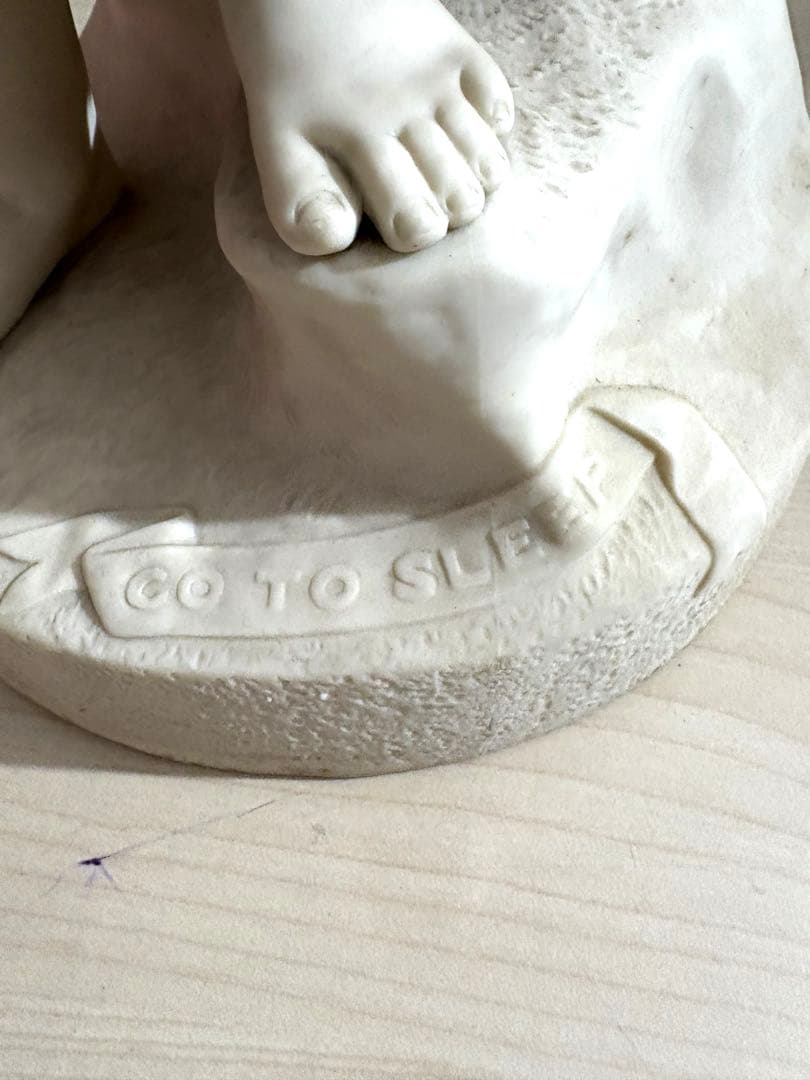 19世紀 アンティーク パリアン像 コープランド Go to sleep