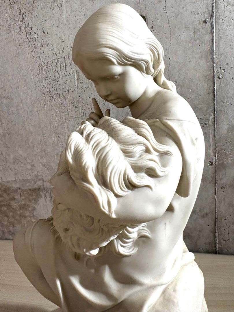 19世紀 アンティーク パリアン像 コープランド Go to sleep