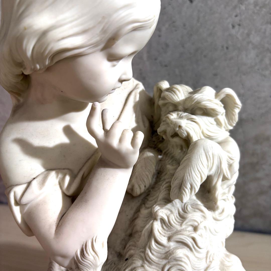 19世紀 アンティーク パリアン像 コープランド Go to sleep