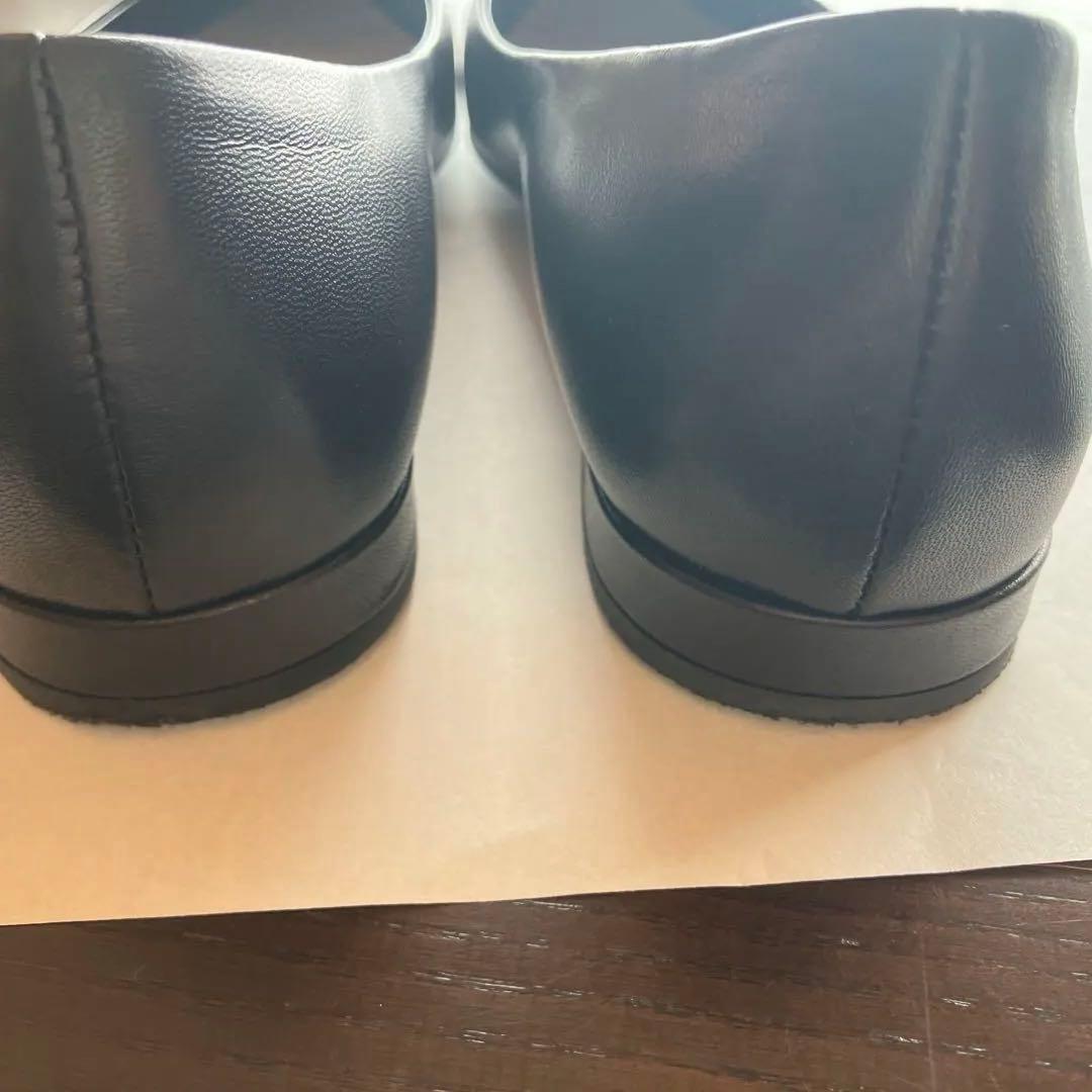 FABIO RUSCONI ブラック フラットシューズ 36