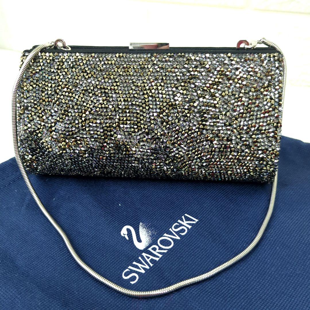 SWAROVSKI スワロフスキー ミニ パーティ バッグ ラインストーン