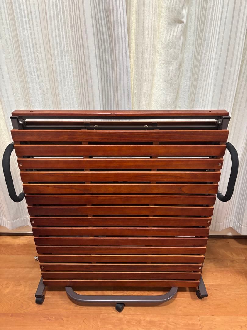 MiNiMAL 木製折りたたみ すのこベッド シングルサイズ
