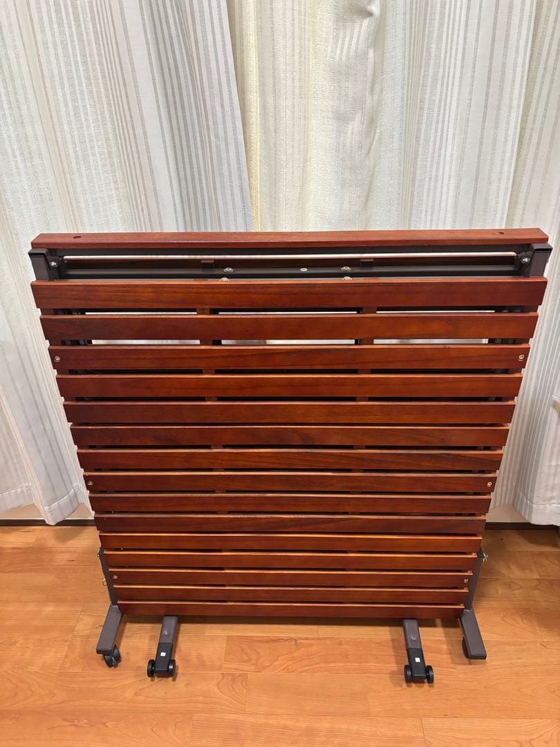 MiNiMAL 木製折りたたみ すのこベッド シングルサイズ