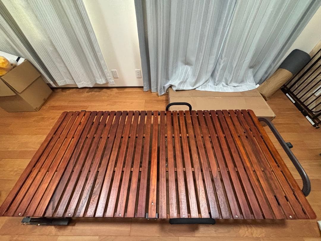 MiNiMAL 木製折りたたみ すのこベッド シングルサイズ