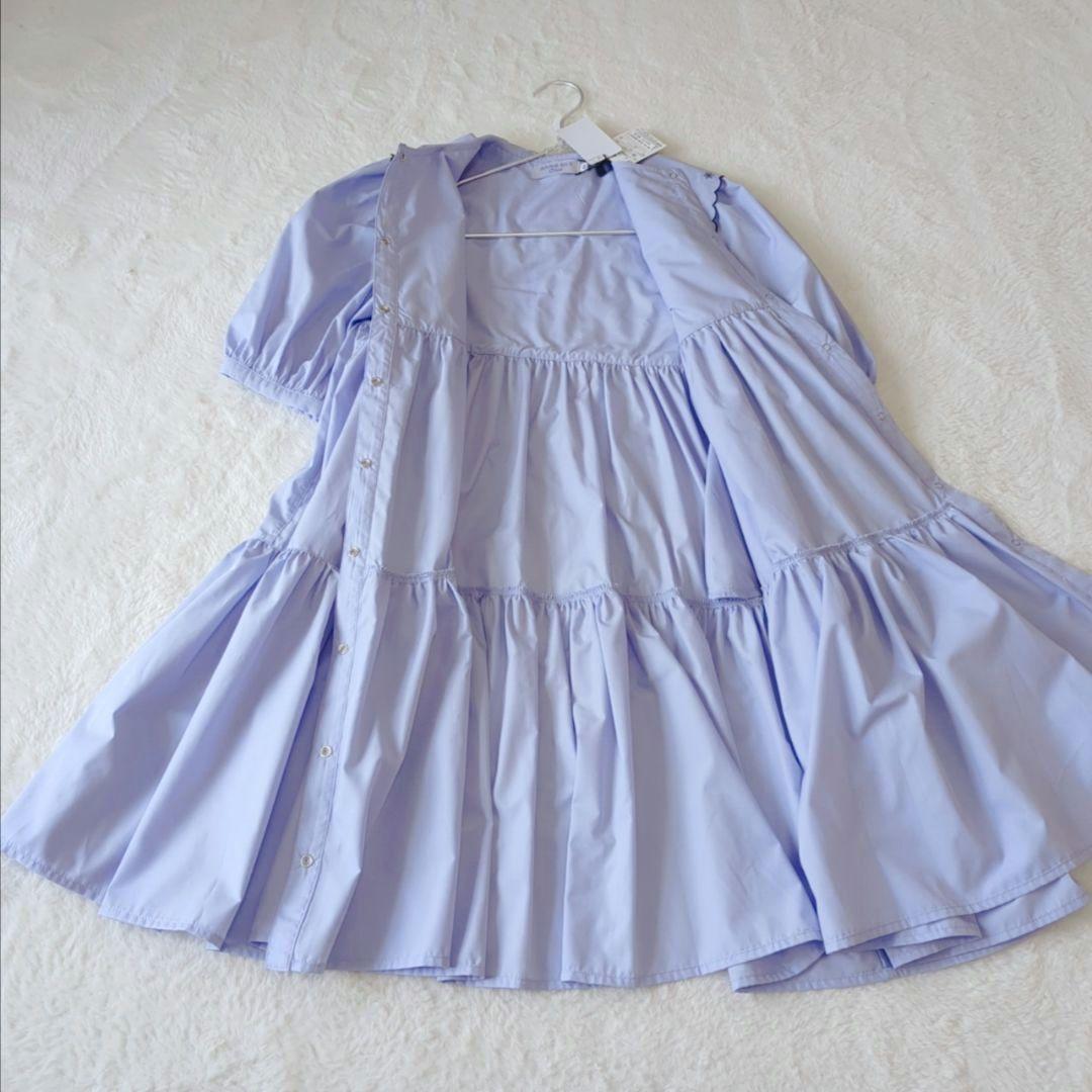 新品　ANNASUI mini　150　24ss　セーラー襟ティアードワンピース