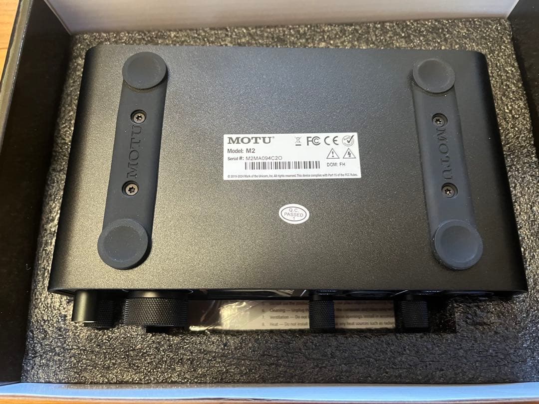 MOTU M2 オーディオインターフェイス 2-in/2-out