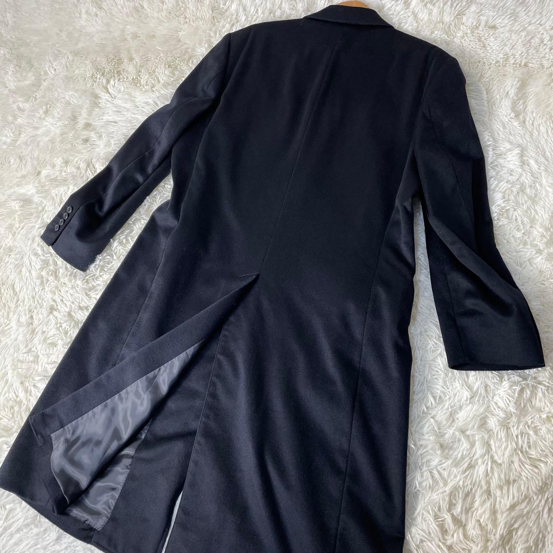 【極美品】Chipp チェスターコート　カシミヤ100% 黒　Ｌ　スタイリッシュ