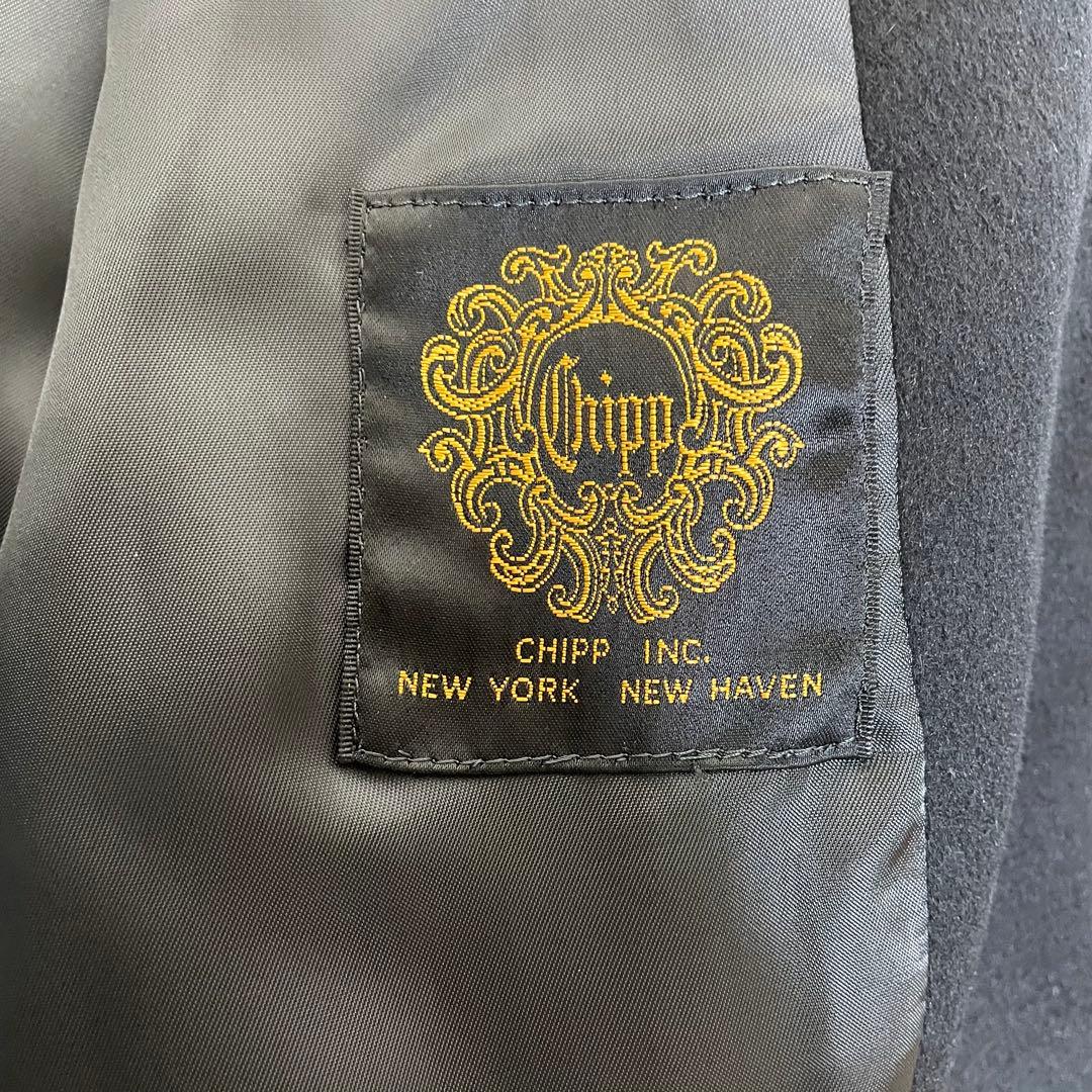 【極美品】Chipp チェスターコート　カシミヤ100% 黒　Ｌ　スタイリッシュ