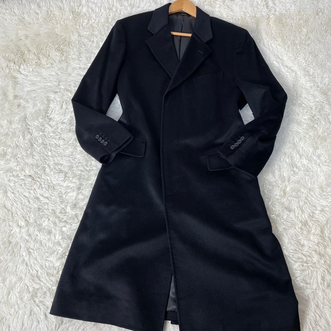 【極美品】Chipp チェスターコート　カシミヤ100% 黒　Ｌ　スタイリッシュ