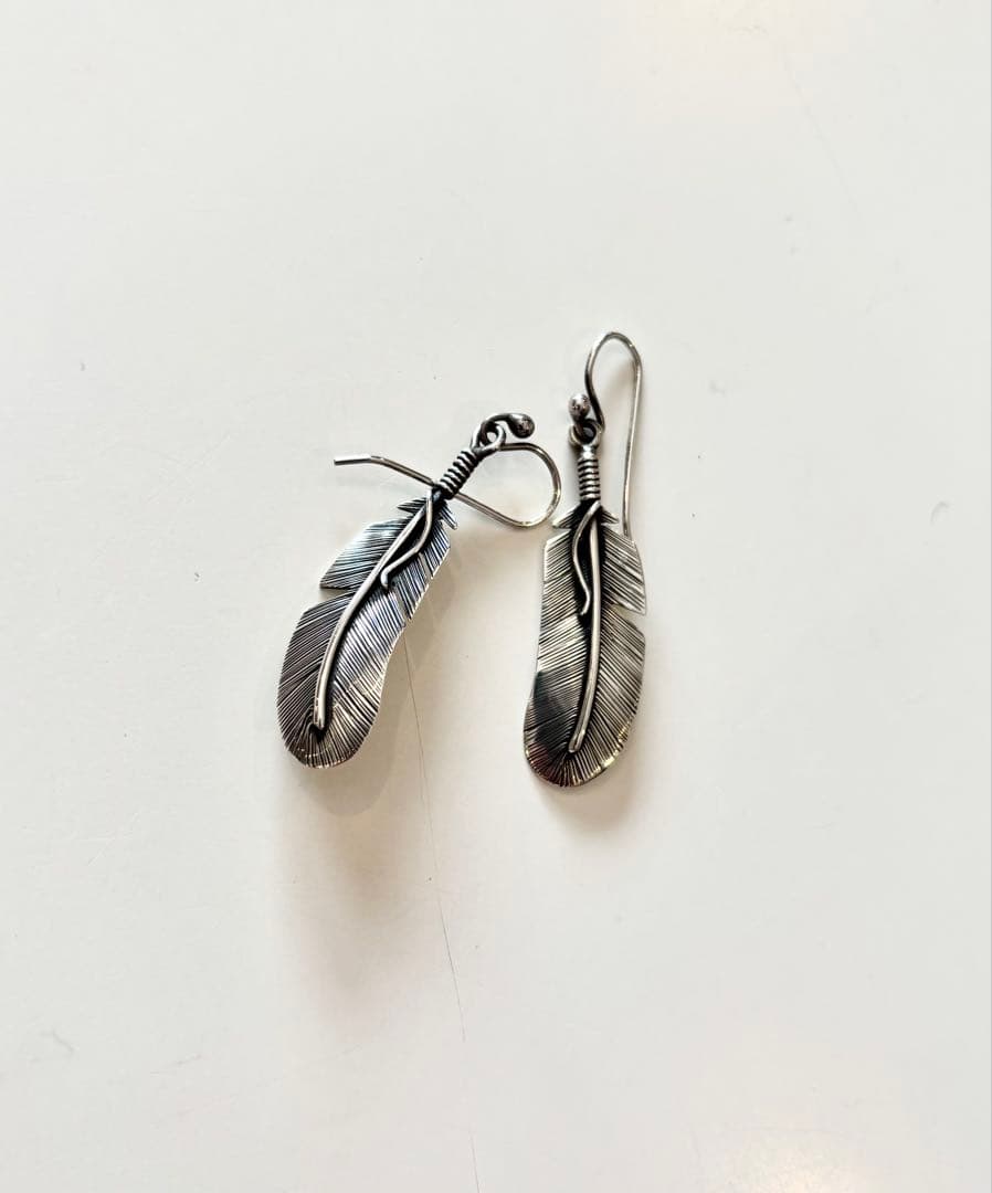 Harpo ハルポ インディアンジュエリー シルバー 925フェザー ピアス