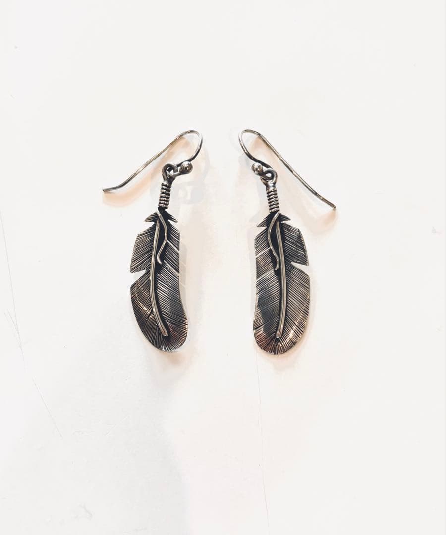 Harpo ハルポ インディアンジュエリー シルバー 925フェザー ピアス