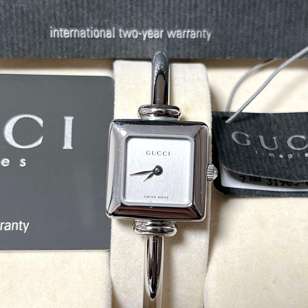 稼働品✨付属品あり✨グッチ 1900L バングル クォーツ 腕時計　ウォッチ