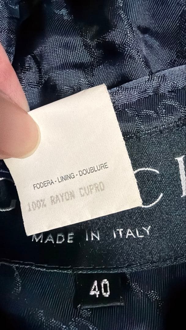 ヴィンテージ　GUCCI ジャケット　ブラック　サイズ40