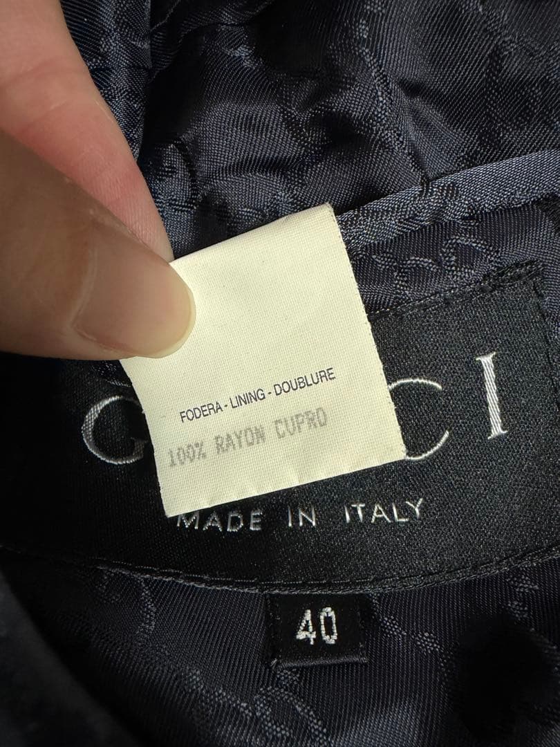 ヴィンテージ　GUCCI ジャケット　ブラック　サイズ40