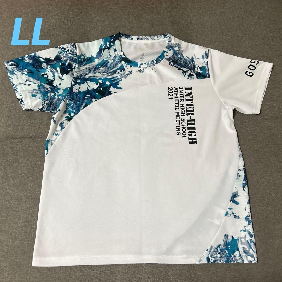 ゴーセンバドミントンソフトテニスインターハイ2021記念Tシャツ、LLサイズ