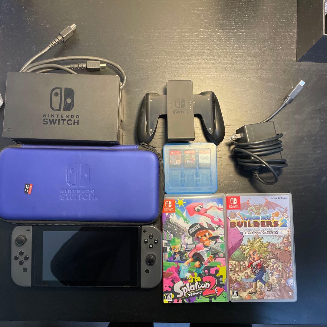 Nintendo Switch 本体 ゲーム3本 64GBメモリーカード付き