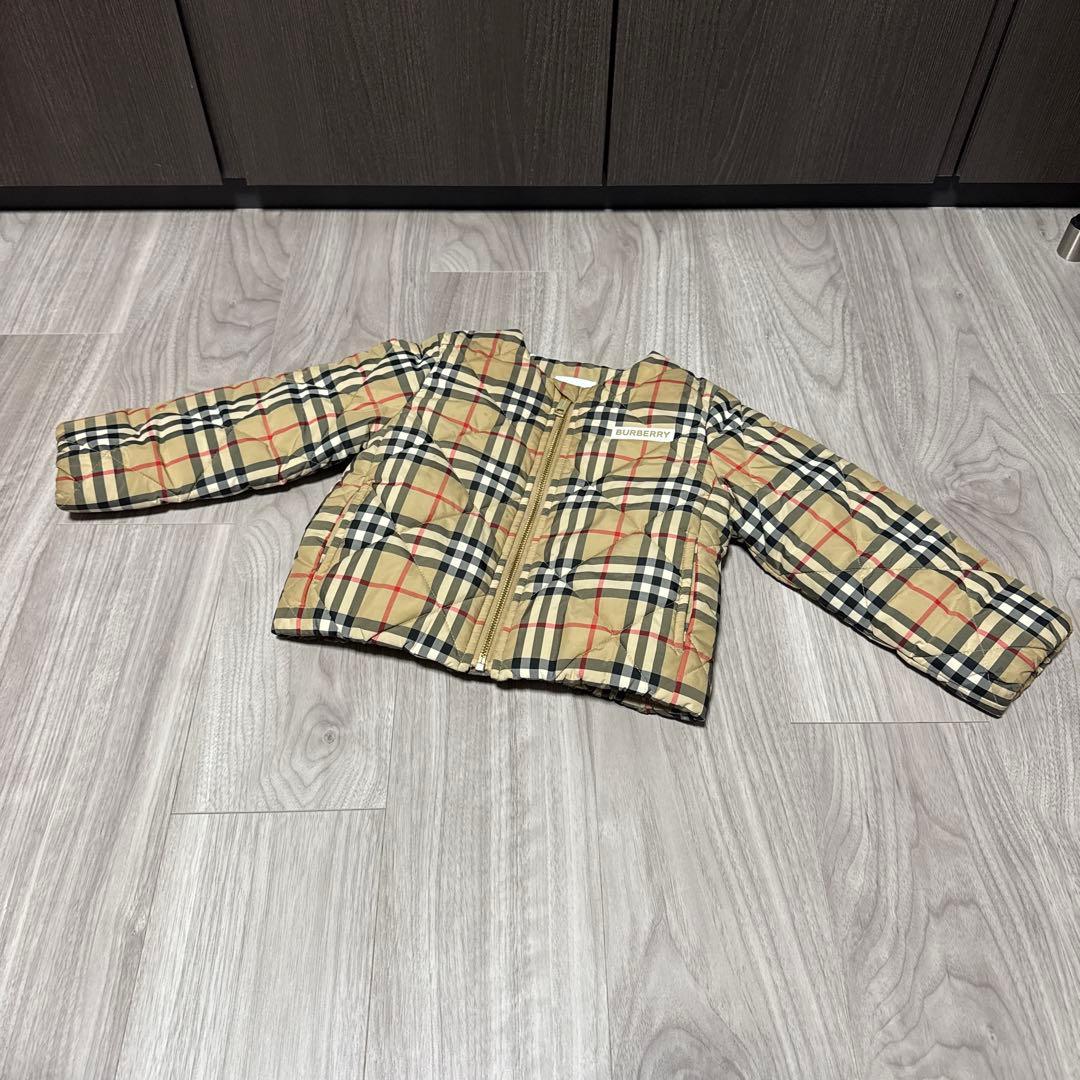 BURBERRY チェック柄ダウンジャケット 4Y/104cm