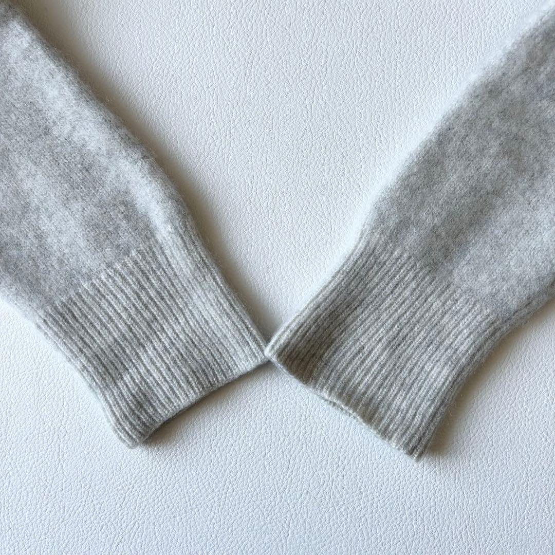 3065y美品 セオリーリュクス カシミヤ100%ニットパーカー グレー M