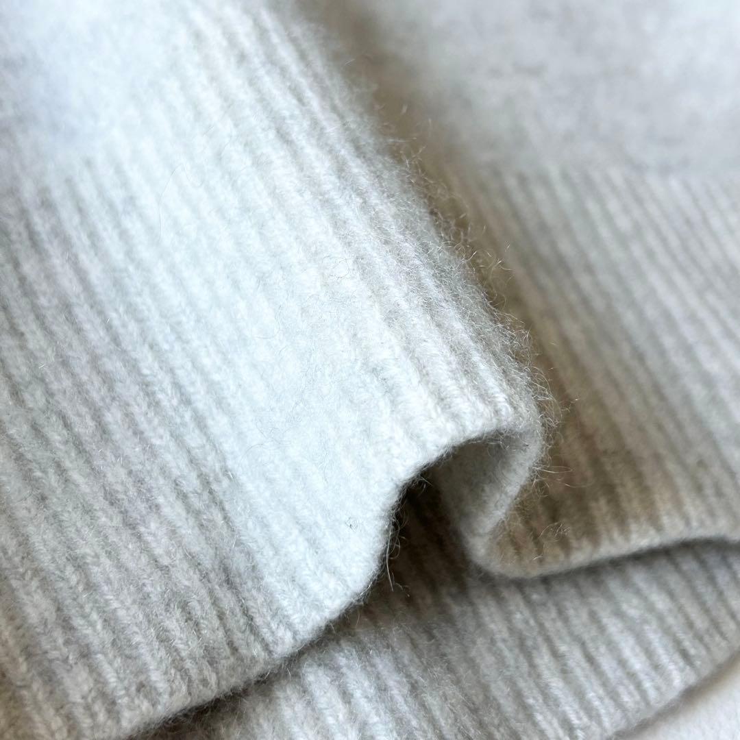 3065y美品 セオリーリュクス カシミヤ100%ニットパーカー グレー M