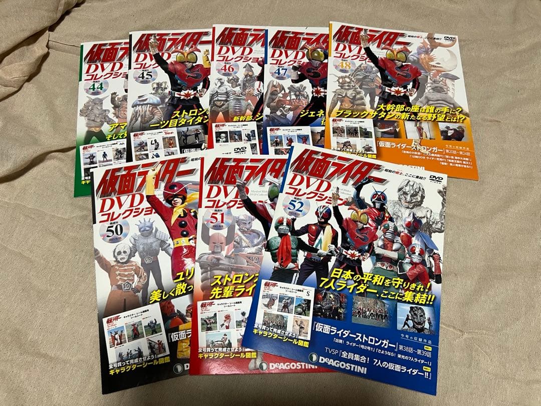 49巻抜けあり　仮面ライダーDVDコレクション12冊セットアマゾン、ストロンガー